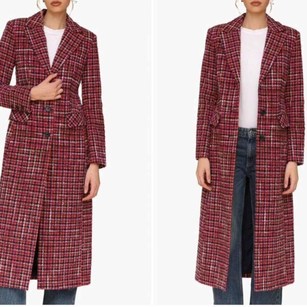 NWT Anthropologie Avec Les Filles Bouclé Long Coat. Size XS.
